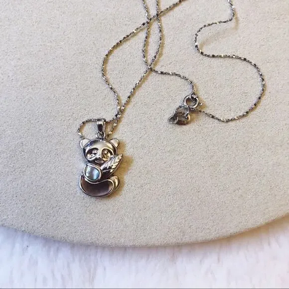 Sterling Silver Adorable Panda Necklace - Picture 6 of 8